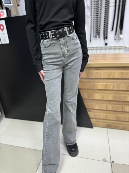 Джинсы клеши (черные)