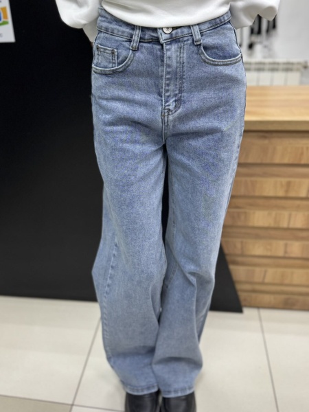 Джинсы трубы (синие)