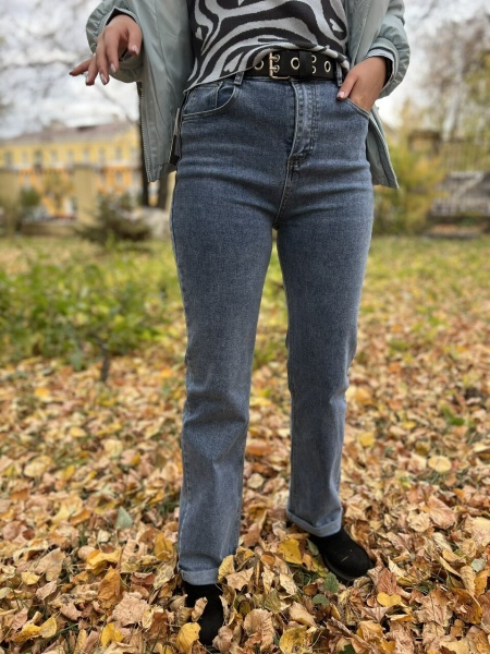 Джинсы прямые(синие)